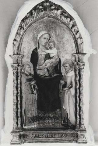 Christie's — Ventura di Moro (Pseudo Ambrogio di Baldese) - sec. XV - Madonna con Bambino tra santo diacono e san Girolamo — insieme
